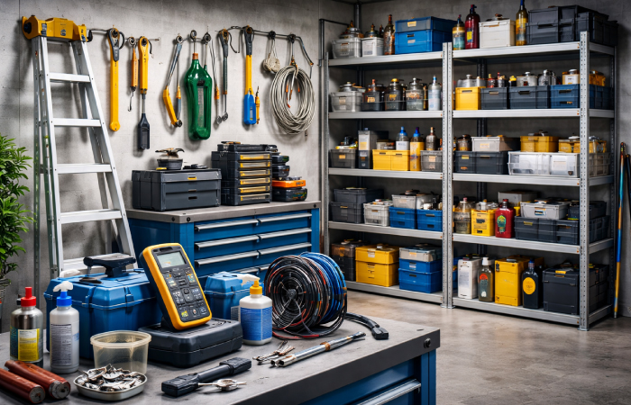 Mobilier et équipements d’atelier