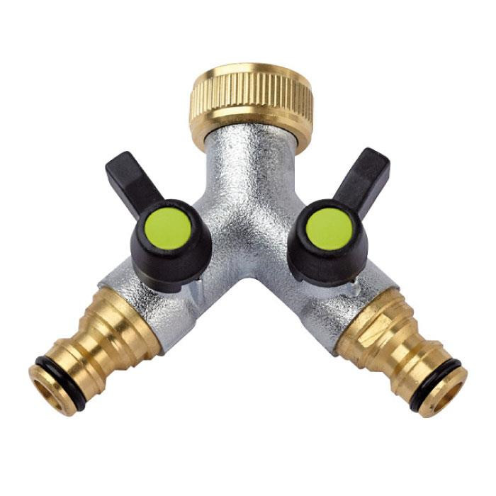 Branchement en Y avec 2 mamelons - 3/4" Branchement en Y avec 2 mamelons - 3/4"