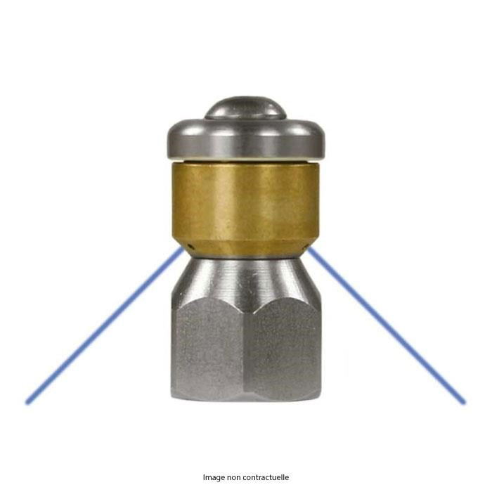 Buse de nettoyage rotative "ST-49.1" sans jet frontal - 1/4 femelle Buse de nettoyage rotative "ST-49.1" sans jet frontal - 1/4 femelle