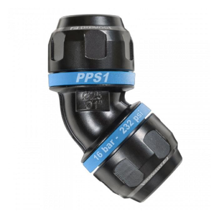 Coude égal aluminium 45° pour tubes Coude égal aluminium 45° pour tubes