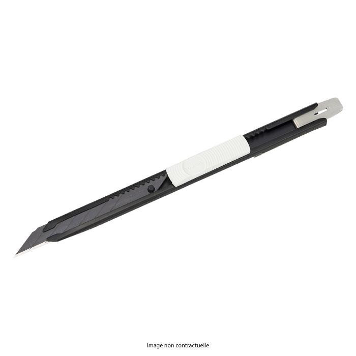 Cutter 'Premium' 9 mm avec renfort métallique - 30° Razar Black Blade - auto-lock