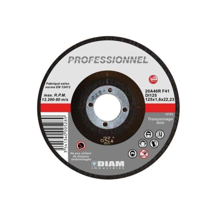 Disque abrasif INOX Ø 230 x 2 x 22.23 Disque abrasif INOX Ø 230 x 2 x 22.23