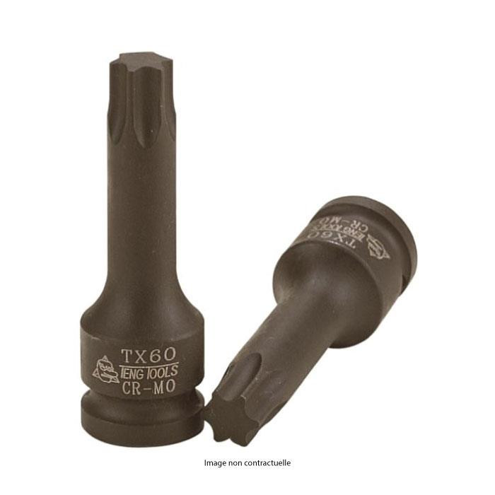 Douille à choc 1/2 l.78mm long tx10 Douille à choc 1/2 l.78mm long tx10