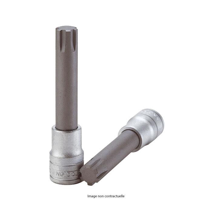 Douille av. embout 1/2 rib. 04 l.100mm Douille av. embout 1/2 rib. 04 l.100mm