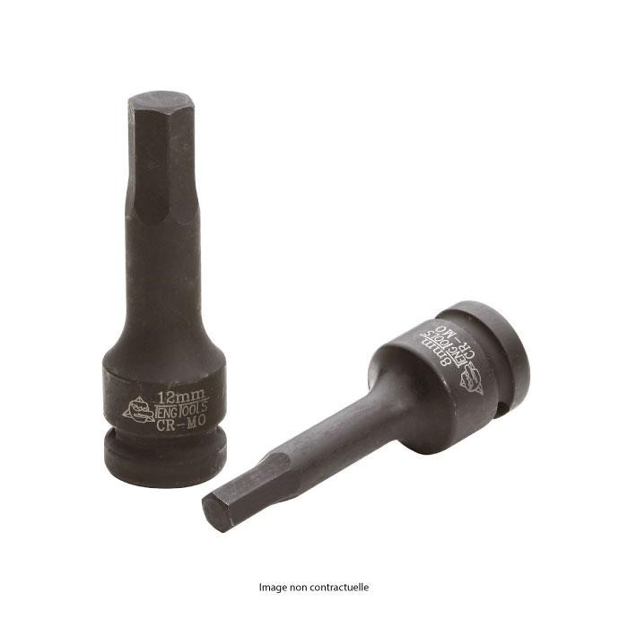 Embout douille à choc 1/2 hex - 5mm Embout douille à choc 1/2 hex - 5mm