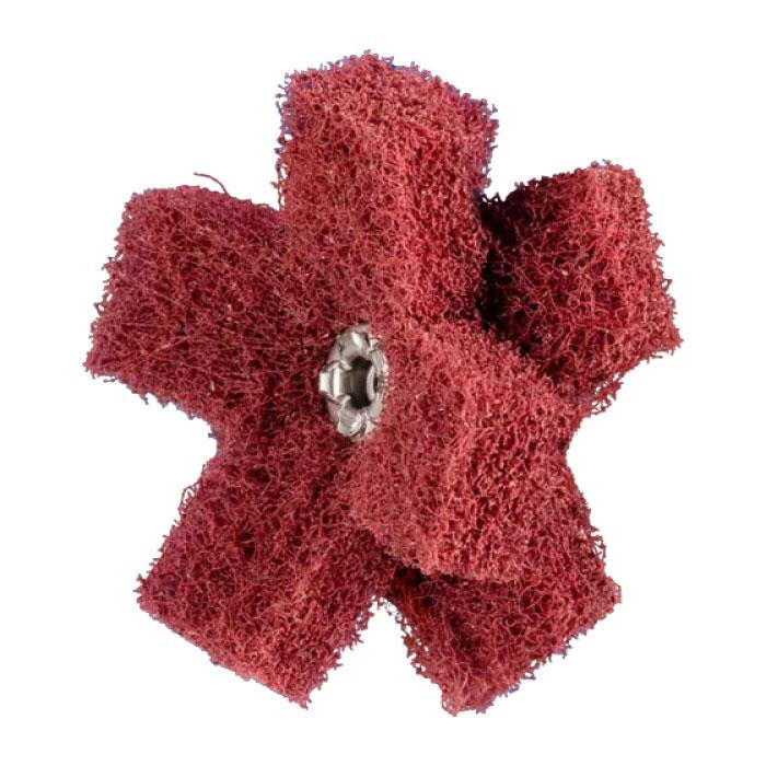 Étoile abrasive en non-tissé POLINOX PNST pour ponçage fin et finition Étoile abrasive en non-tissé POLINOX PNST pour ponçage fin et finition