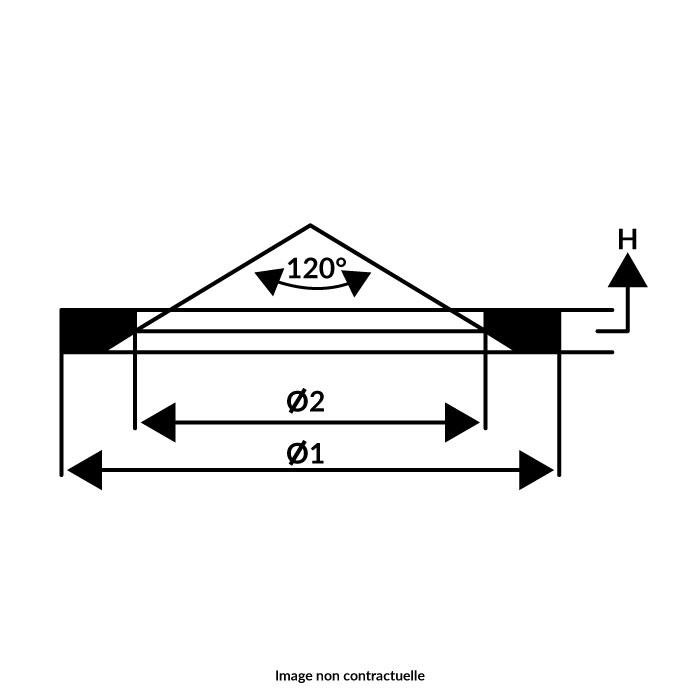 Joint d'étanchéité plat NBR 1/4" BSP pour raccord d'implantation Joint d'étanchéité plat NBR 1/4" BSP pour raccord d'implantation