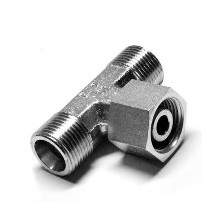 Raccord à bague en T orientable - 2 mâles + 1 femelle sur le bas série S Raccord à bague en T orientable - 2 mâles + 1 femelle sur le bas série S