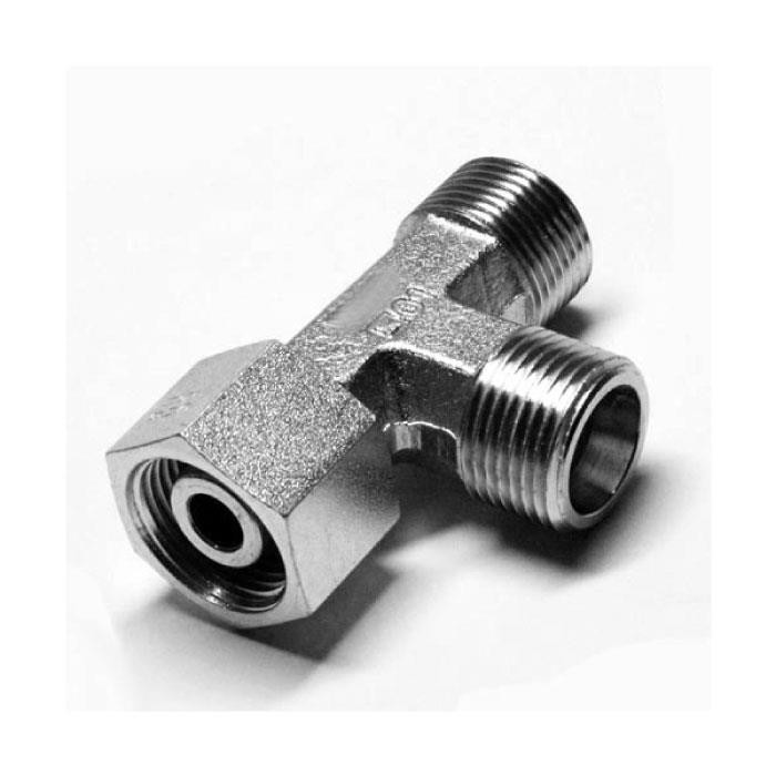 Raccord à bague en T orientable - 2 mâles + 1 femelle sur le côté série L Raccord à bague en T orientable - 2 mâles + 1 femelle sur le côté série L