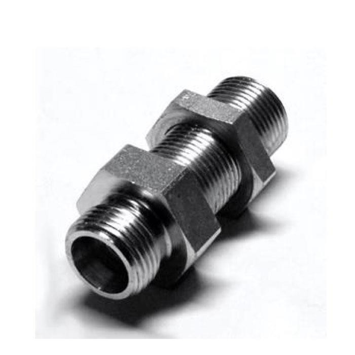 Raccord à bague passe-cloison union double mâle série S Raccord à bague passe-cloison union double mâle série S