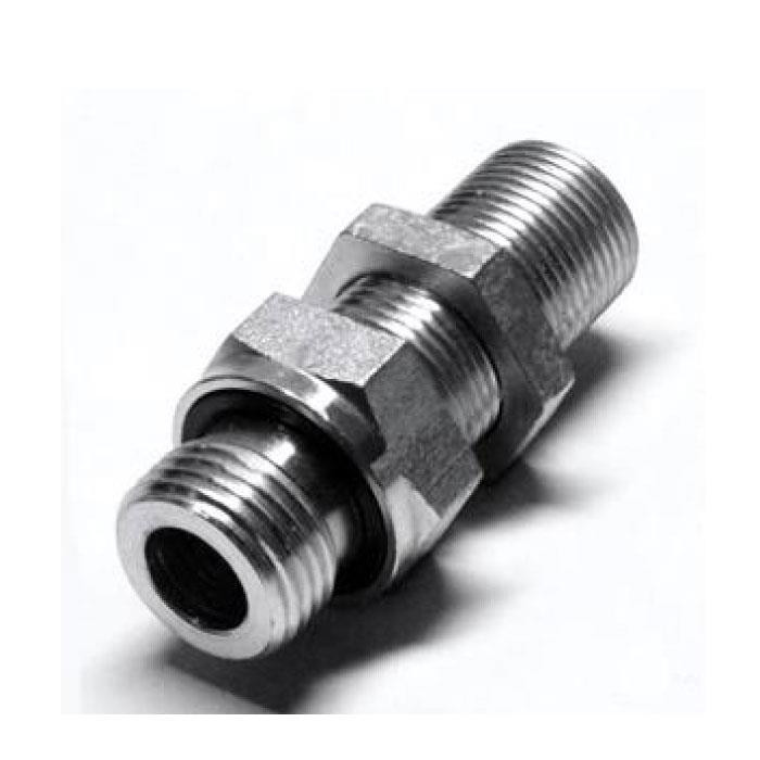 Raccord à bague passe-cloison union mâle série L/BSP Raccord à bague passe-cloison union mâle série L/BSP