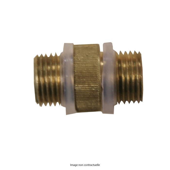 Raccord fileté double extérieurs 2xM11x1 - laiton Raccord fileté double extérieurs 2xM11x1 - laiton